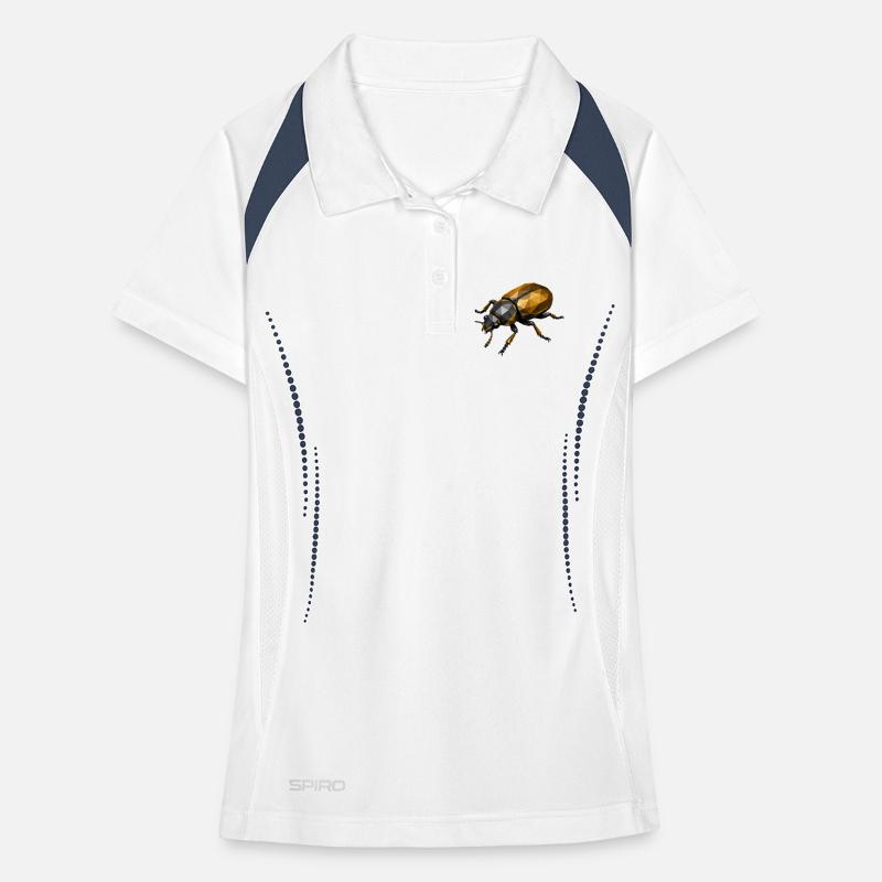 Geometric Low-Poly Insect Women's Polo breathable