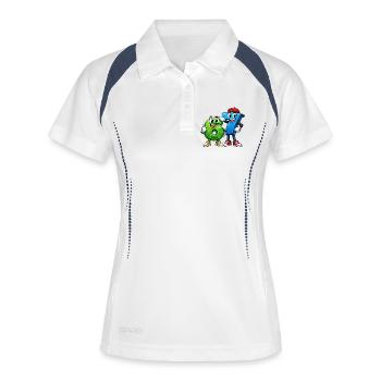 67 sixseven - Women's Polo breathable - white/navy - Front