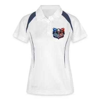 Hardcore Frenchcore Skull Art - Women's Polo breathable - white/navy - Front