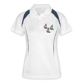 Voile - Polo respirant Femme - blanc/marine - Devant