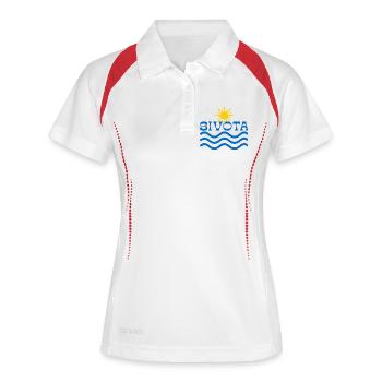 Sivota Sun Waves  - Women's Polo breathable - white/navy - Front