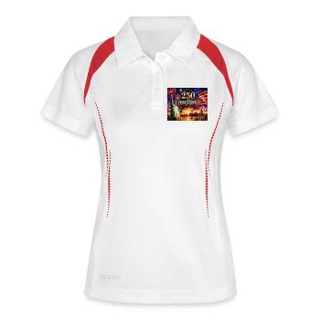 250 ans d’indépendance 1776-2026 - Polo respirant Femme - blanc/marine - Devant