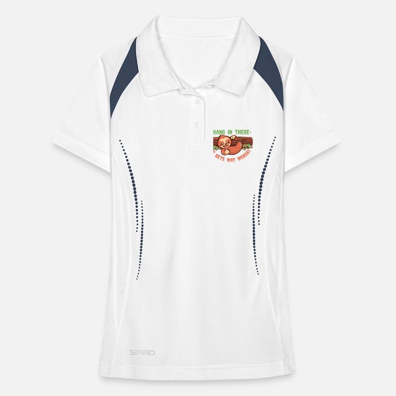 Halte durch, es wird noch viel schlimmer Frauen Polo atmungsaktiv