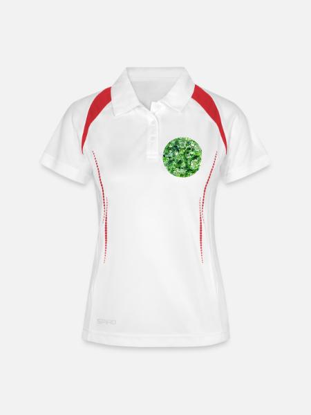 nature_oilpainting - Women's Polo breathable - white/navy