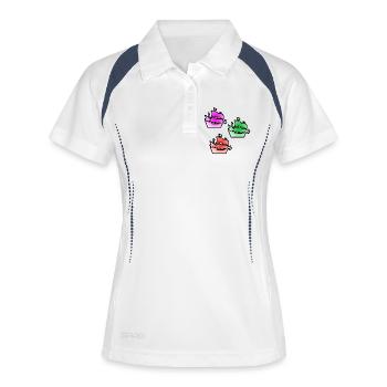 Voile - Polo respirant Femme - blanc/marine - Devant