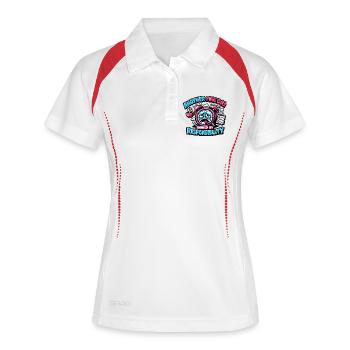 Un autre jour hanté par la responsabilité - Polo respirant Femme - blanc/marine - Devant
