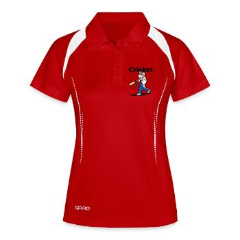 cricket - Women's Polo breathable - white/navy - Front