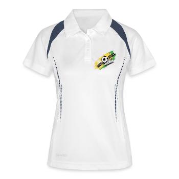 Südafrika Fußballtrikot Südafrika Fußball - Frauen Polo atmungsaktiv - Weiß/Navy - Vorne