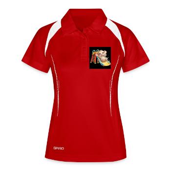 Baby elephant in the playground - Women's Polo breathable - white/navy - Front