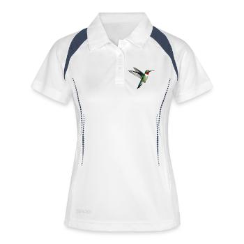 Colibri - Polo respirant Femme - blanc/marine - Devant