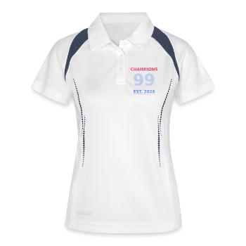 Champions 99 EST 2026 - Polo respirant Femme - blanc/marine - Devant