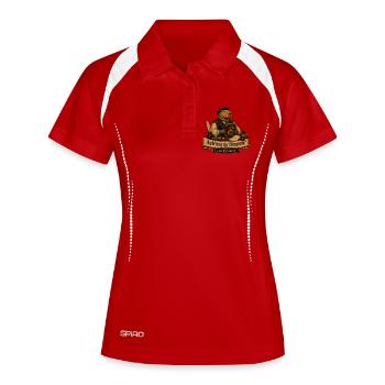 Audit du Royaume – Royal Accountant Capybara - Polo respirant Femme - blanc/marine - Devant