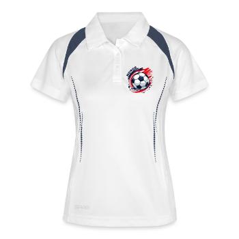 Football norvégien - Polo respirant Femme - blanc/marine - Devant