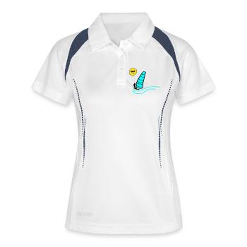 Surfer Sun - Women's Polo breathable - white/navy - Front