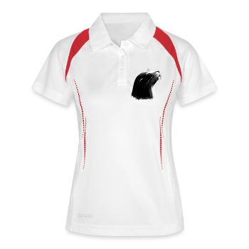 Otarie - Polo respirant Femme - blanc/marine - Devant