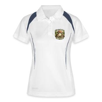 Life is better in the forest - Women's Polo breathable - white/navy - Front