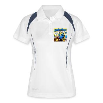 Hydration Break Cartoon Bottle - Women's Polo breathable - white/navy - Front