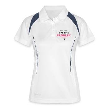 Plot Twist: I'm the Problem - Women's Polo breathable - white/navy - Front