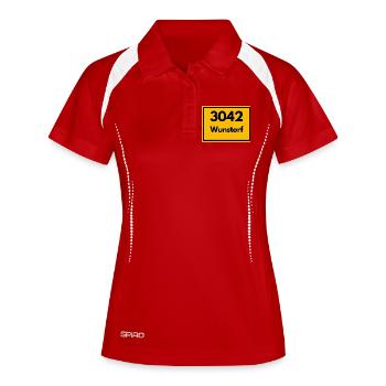 ANCIEN CODE POSTAL 3042 POSTE 31515 WUNSTORF NDS - Polo respirant Femme - blanc/marine - Devant