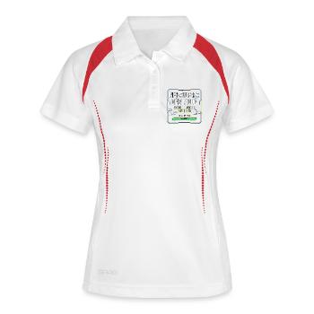 Niveau papa débloqué, Futur Papa Gamer - Polo respirant Femme - blanc/marine - Devant