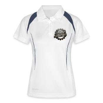 Under Construction  - Women's Polo breathable - white/navy - Front