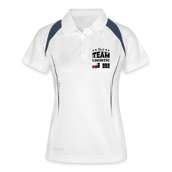 Logistics Team - Women's Polo breathable - white/navy - Front