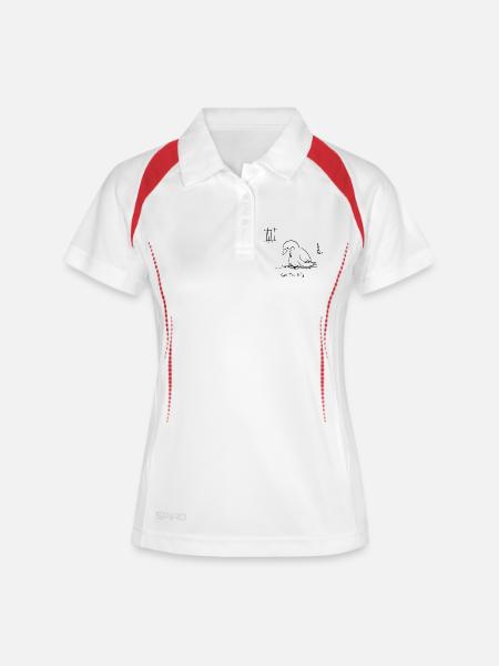 Got Too Silly - Funny Goose - Women's Polo breathable - white/navy