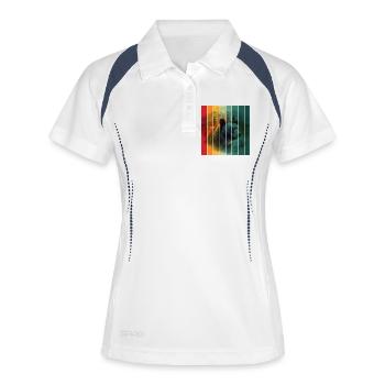 LA NATURE DES OURSES - Polo respirant Femme - blanc/marine - Devant
