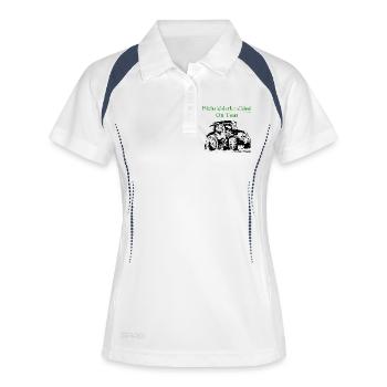 neuer_traktor_landtechnik - Women's Polo breathable - white/navy - Front