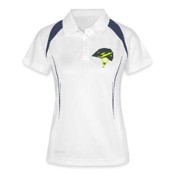 Enduro Bicycle Helmet Graphic - Women's Polo breathable - white/navy - Front