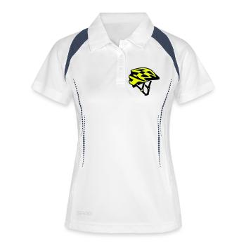 MTB Bicycle Helmet Silhouette - Women's Polo breathable - white/navy - Front