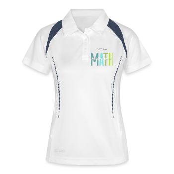 Math Made to Teach Math Teacher Design - Women's Polo breathable - white/navy - Front