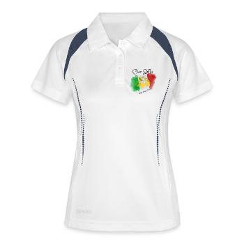 Lemon Branch in Italian Flag - Women's Polo breathable - white/navy - Front