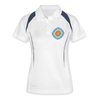 Cathedral of Chaos – Fractal Geometry - Women's Polo breathable - white/navy - Front