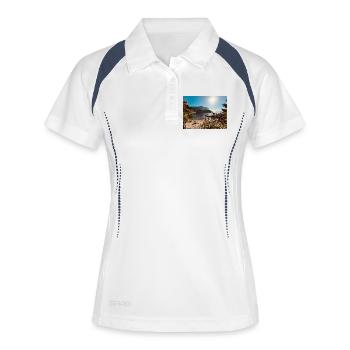 Sunny Beach Bay - Women's Polo breathable - white/navy - Front
