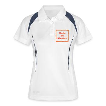 Made by Pirates - Women's Polo breathable - white/navy - Front