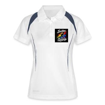 Pages Spring Rainbow Run - Women's Polo breathable - white/navy - Front