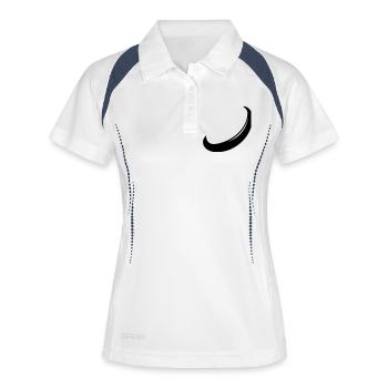 Bumerang - Frauen Polo atmungsaktiv - Weiß/Navy - Vorne