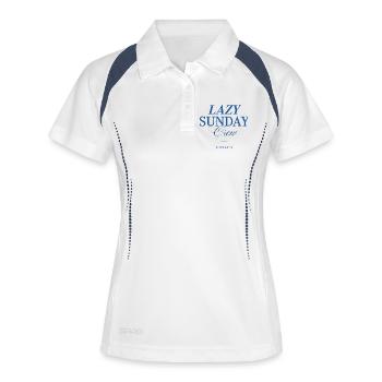 Lazy Sunday Crew - Women's Polo breathable - white/navy - Front