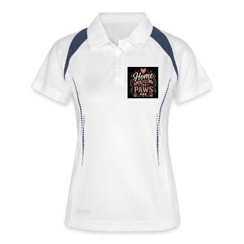 Home is where paws are - Women's Polo breathable - white/navy - Front