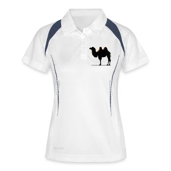 Chameau - Polo respirant Femme - blanc/marine - Devant
