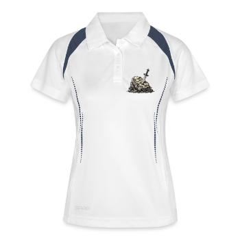 Germanic Sword Stone - Women's Polo breathable - white/navy - Front