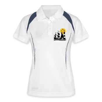 Voile - Polo respirant Femme - blanc/marine - Devant