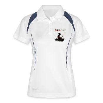 No Master To Serve No Tempest To Fear Samurai Tee - Women's Polo breathable - white/navy - Front