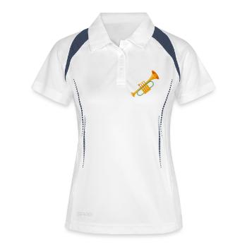Trumpet - Women's Polo breathable - white/navy - Front