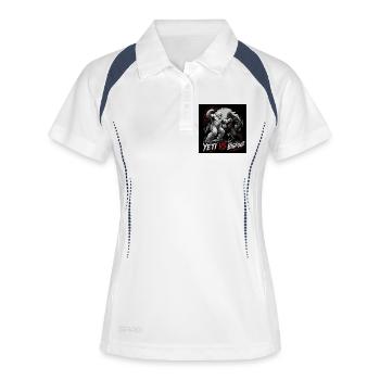 Yeti vs Bigfoot - Women's Polo breathable - white/navy - Front