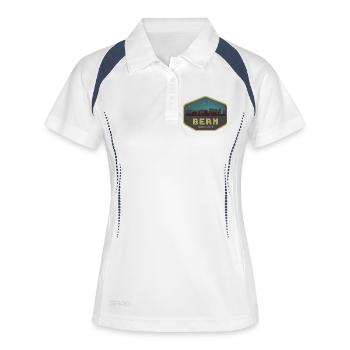 Bern Switzerland Skyline Badge Night - Women's Polo breathable - white/navy - Front
