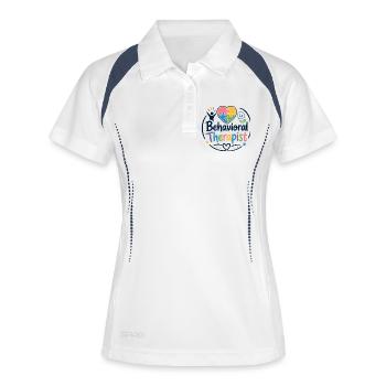 Behavioural therapist, school behaviour technician - Women's Polo breathable - white/navy - Front