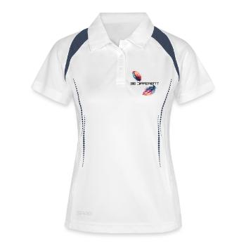 be different - Women's Polo breathable - white/navy - Front