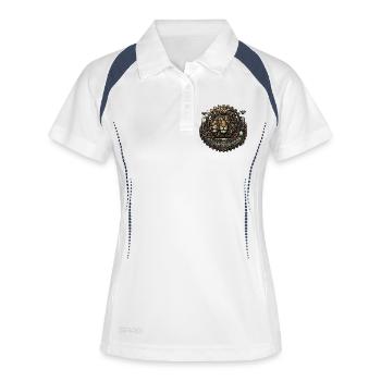 Steampunk Lion: Forge Your Legacy - Women's Polo breathable - white/navy - Front